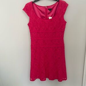 NWT Ann Taylor Pink Cap Sleeve Dress, 6